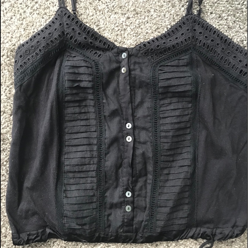Anthropologie tiny black tee